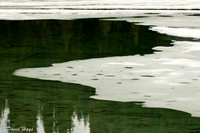 Ice on Lake Louise